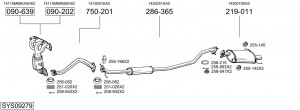 Выпускной трубопровод 956527 BOSAL