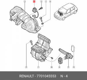 Деталь 7701045553 RENAULT