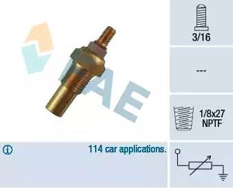 Температурный датчик охлаждающей жидкости 32190 FAE