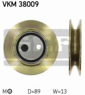 Натяжной ролик, поликлиновой  ремень VKM38009 SKF