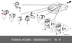 Лампа 35850SEAE11 HONDA