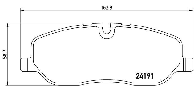 Комплект тормозных колодок, диско P44014 BREMBO