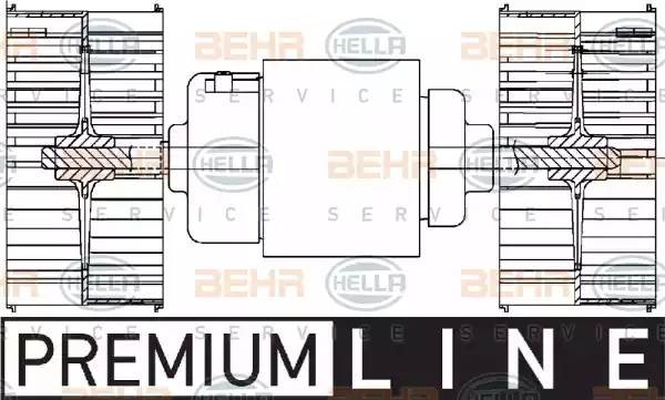 вентилятор салона 8EW351029041 HELLA