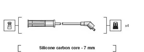 Ккомплект проводов зажигания 941318111002 MAGNETI MARELLI