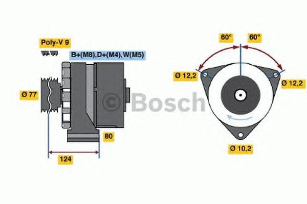 Генератор 0 120 468 143 BOSCH