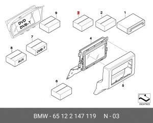 Комплект дооснащения 65 12 2 147 119 BMW