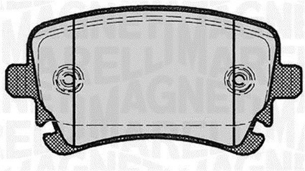 Комплект тормозных колодок, диско 430216171038 MAGNETI MARELLI