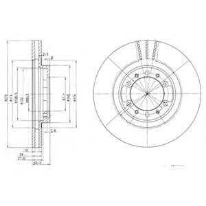 Тормозной диск BG3099 DELPHI