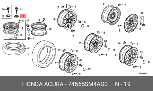 Деталь 74665SM4A00 HONDA