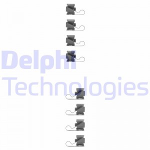 Комплектующие, колодки дискового тормоза LX0161 DELPHI