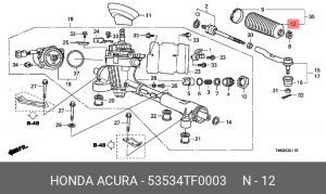 Деталь 53534TF0003 HONDA