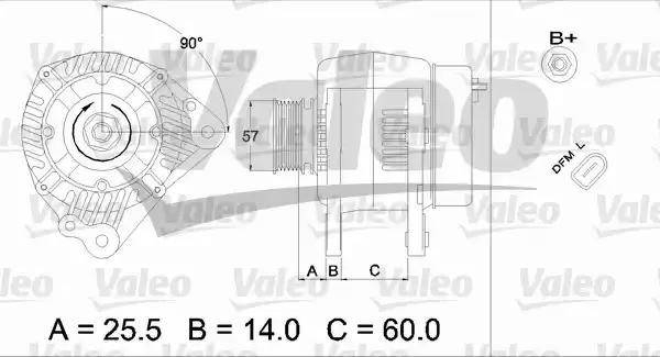 Генератор 437401 VALEO PHC