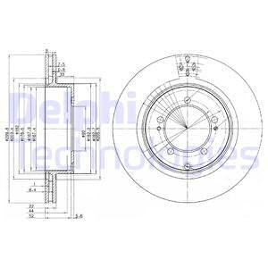 Тормозной диск BG3811 DELPHI