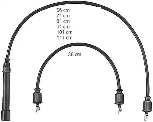 Ккомплект проводов зажигания ZEF352 BERU