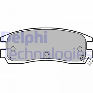 Комплект тормозных колодок, диско LP1150 DELPHI