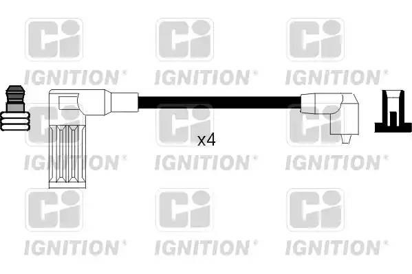 Ккомплект проводов зажигания XC377 QUINTON HAZELL