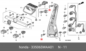 Заглушка блока цилиндров 33506SWAA01 HONDA