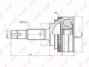 ШРУС CO-7511A LYNXAUTO