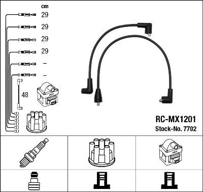 Ккомплект проводов зажигания 7702 NGK NTK