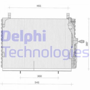 Конденсатор, кондиционер TSP0225039 DELPHI