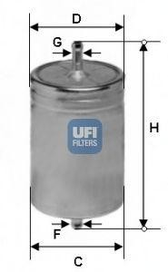 Топливный фильтр 31.611.00 UFI
