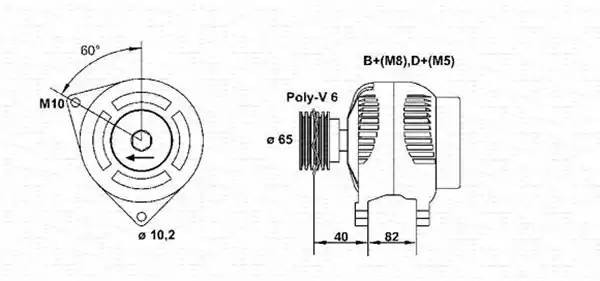 Генератор 943356515010 MAGNETI MARELLI