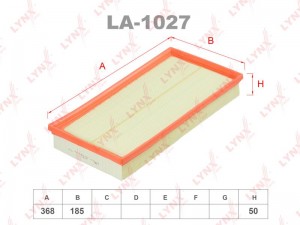 Фильтр воздушный LA-1027 LYNXAUTO