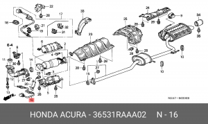 Лямбда-зонд 36531RAAA02 HONDA