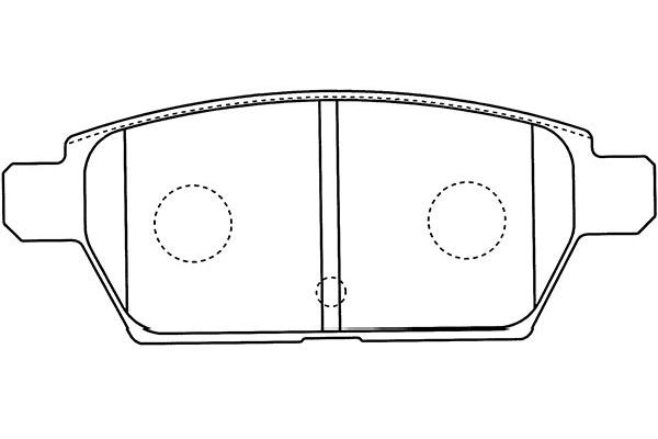 Комплект тормозных колодок, диско BP-4568 KAVO PARTS