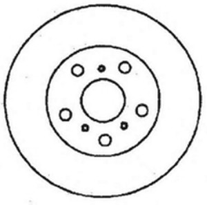 Тормозной диск 561442B BENDIX JURID