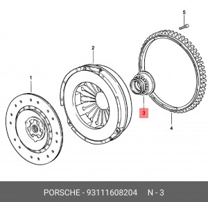 Выжимной подшипник 93111608204 PORSCHE