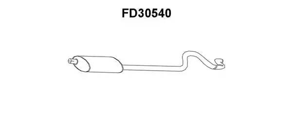 Глушитель выхлопных газов конечный FD30540 VENEPORTE