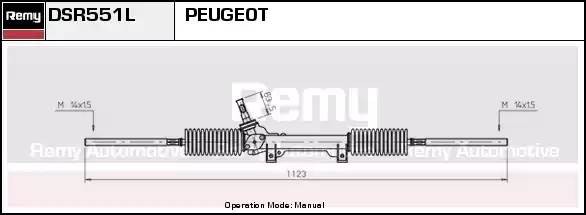 Рулевой механизм DSR551L DELCO REMY