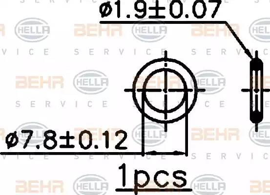 Конденсатор, кондиционер 8FC 351 037-181 HELLA