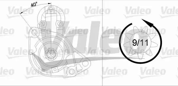 Стартер 455727 VALEO PHC