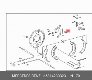 Деталь A 631 423 03 23 MERCEDES BENZ