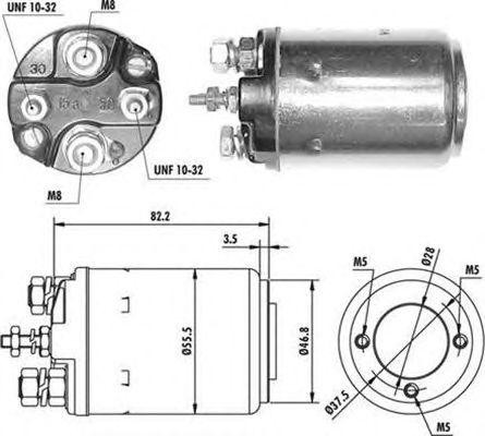 Тяговое реле, стартер 940113050374 MAGNETI MARELLI