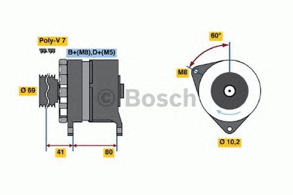 Генератор 0120468024 BOSCH