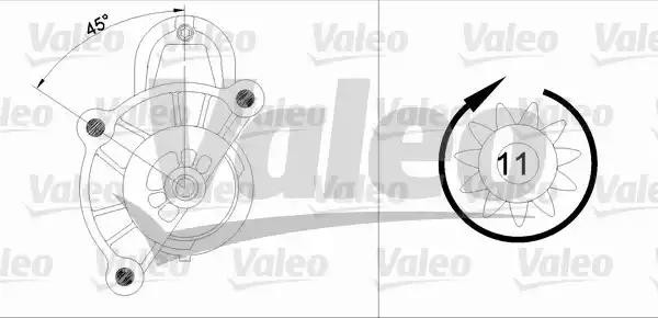 Стартер 455513 VALEO PHC