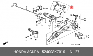 Рычаг подвески 52400SK7010 HONDA