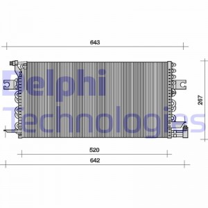Конденсатор, кондиционер TSP0225096 DELPHI
