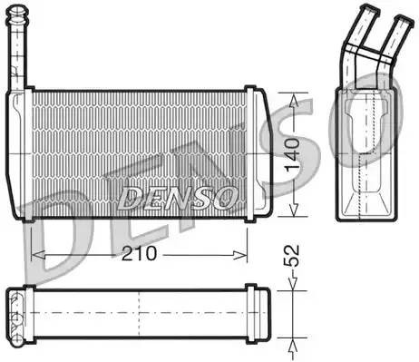 Теплообменник, отопление салона DRR10011 DENSO