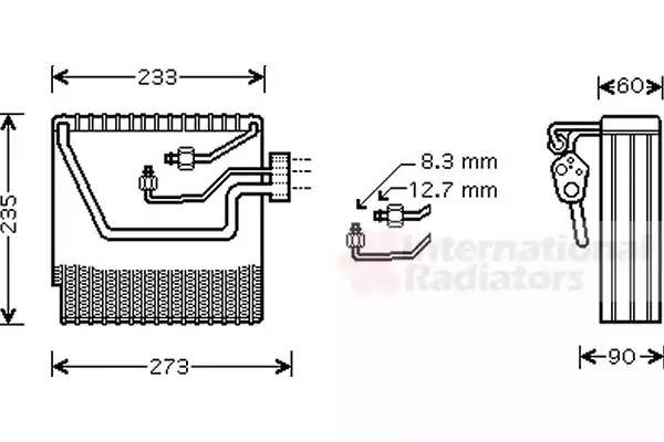 Испаритель, кондиционер 5900V111 VAN WEZEL