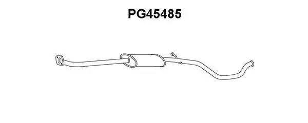 Предглушитель выхлопных газов PG45485 VENEPORTE