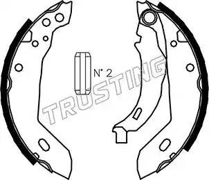 Комплект тормозных колодок 079.185 TRUSTING