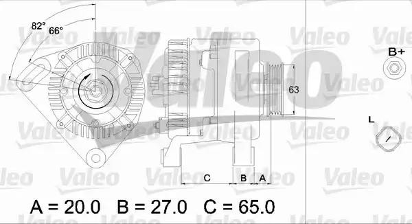 Генератор 437313 VALEO PHC