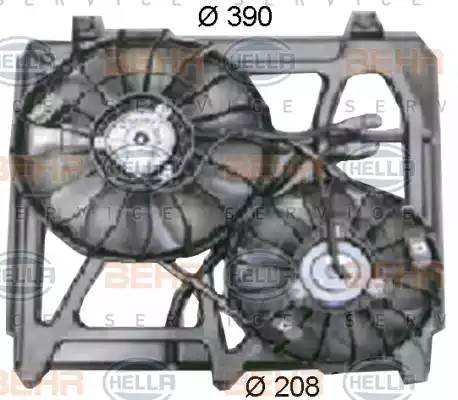 Вентилятор, охлаждение двигателя 8EW 351 034-501 HELLA