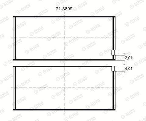 Подшипник 71-3899 GLYCO