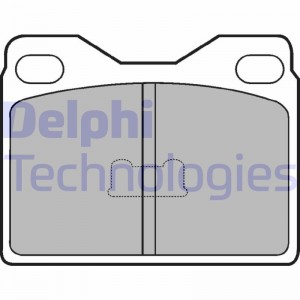 Комплект тормозных колодок, диско LP88 DELPHI