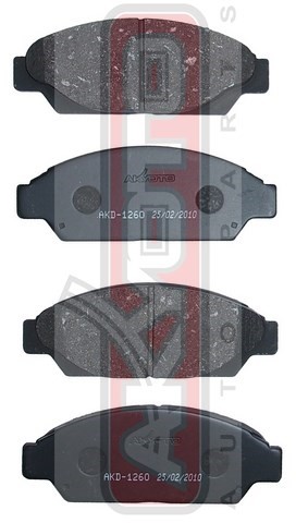 Колодки тормозные дисковые AKD-1260 AKYOTO